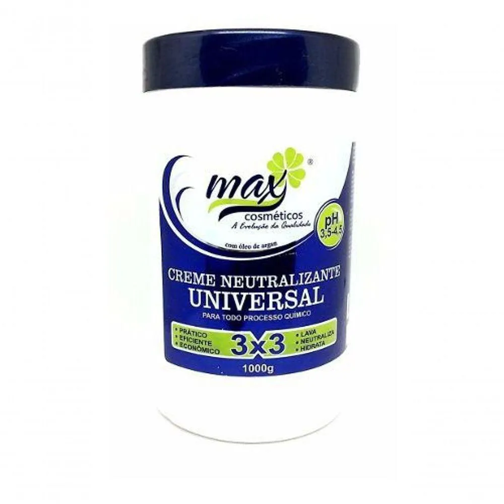 CREME NEUTRALIZANTE UNIVERSAL 3 EM 1 POTE 1K MAX ARGAN