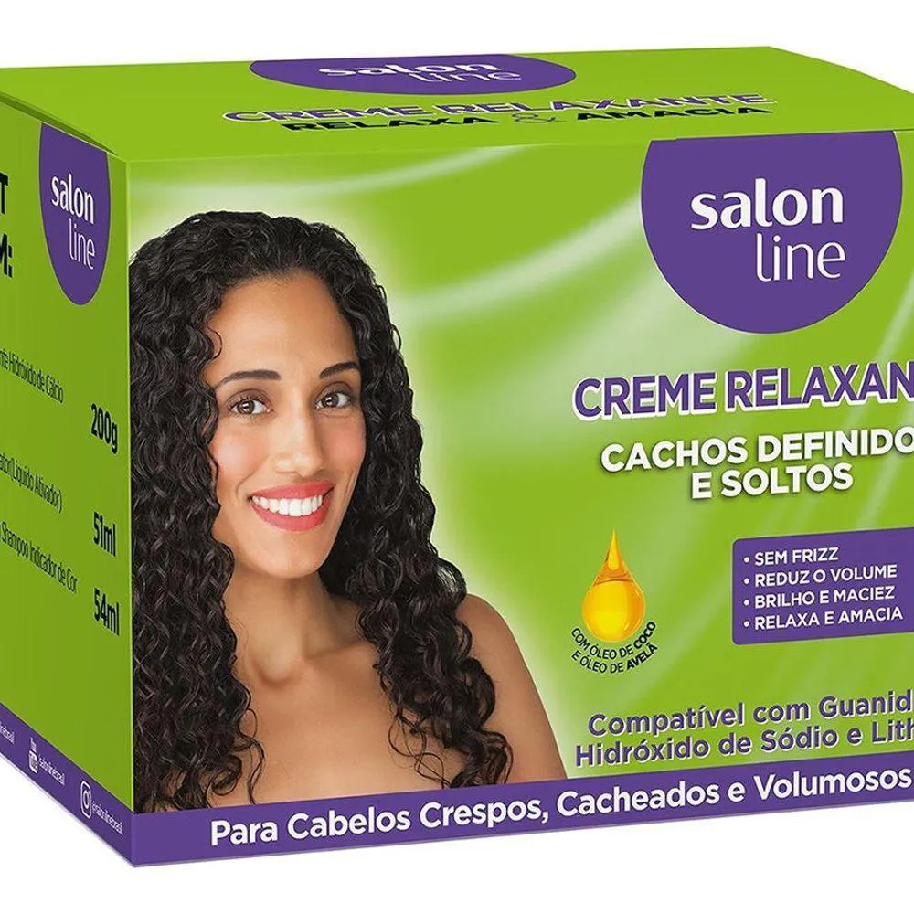 CREME RELAXANTE SALON LINE CACHOS DEFINIDOS E SOLTOS