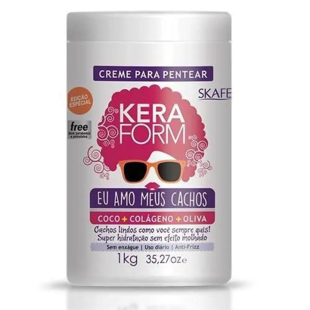 KERAFORM SKAFE 1K CREME PARA PENTEAR EU AMO MEUS CACHOS