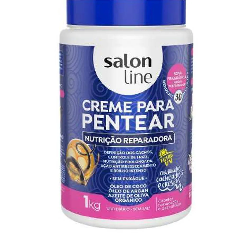 CREME PARA PENTEAR SALON LINE NUTRIçãO REPARADORA 1KG