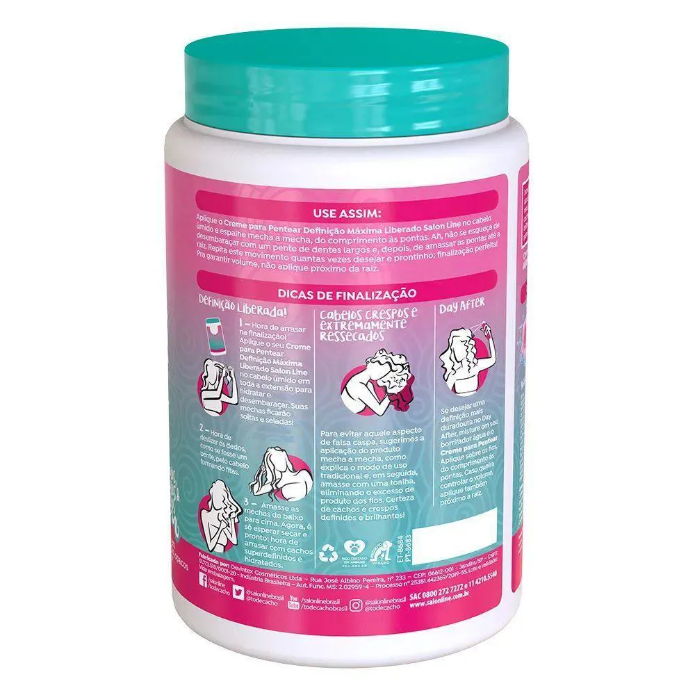 CREME DE PENTEAR SALON LINE DEFINIçãO MáXIMA LIBERADO 1KG