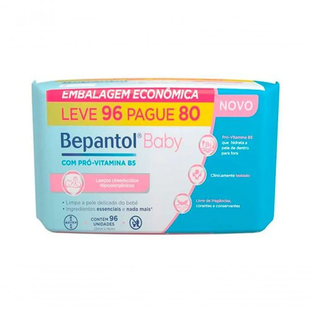 BEPANTOL BABY LENçOS UMEDECIDOS 96UN