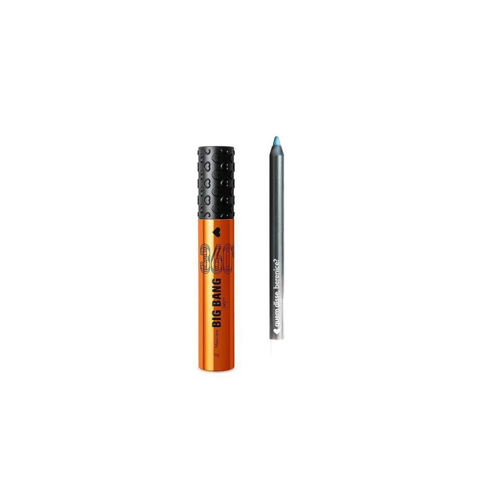 COMBO MAKE DOS OLHOS: MáSCARA DE CíLIOS BIG BANG 360 + LáPIS OLHOS AZULAX