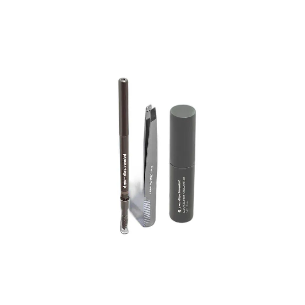 COMBO PINçA 2 EM 1 + MáSCARA PARA SOBRANCELHAS CLARETE 3,0G + LAPISEIRA SOBRANCELHA CLARETE 350MG