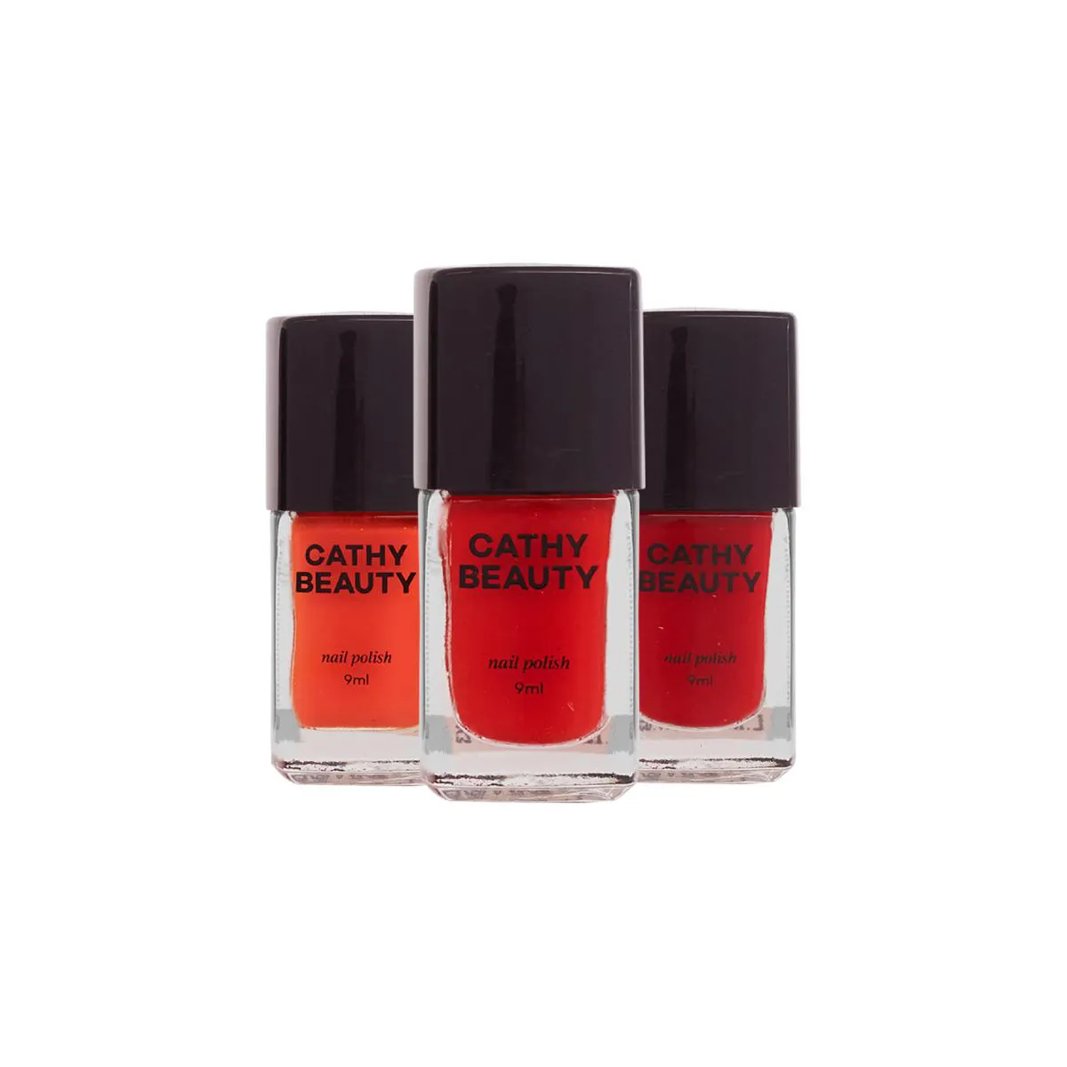 KIT ESMALTE VEGANO CATHY BEAUTY BE MY VEGANTINE TRIO