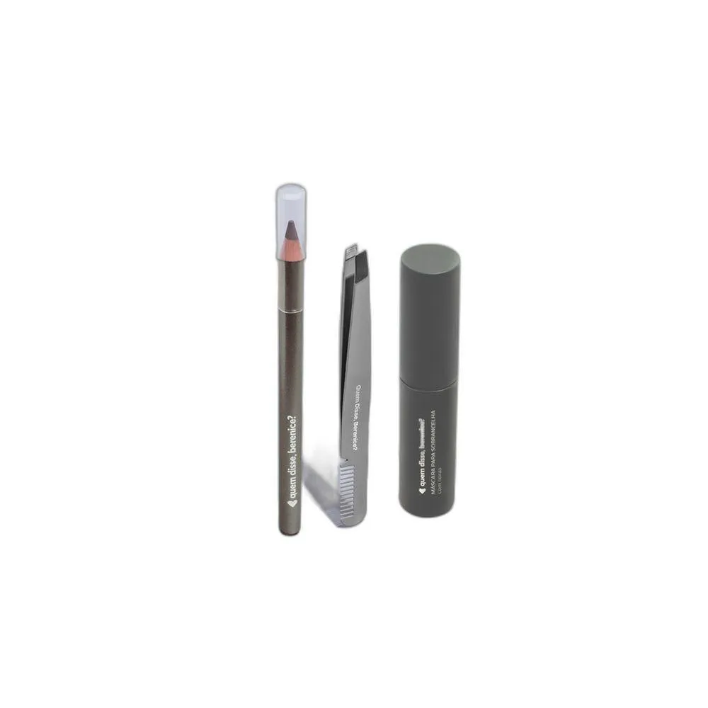 COMBO PINçA 2 EM 1 + MáSCARA PARA SOBRANCELHAS ESCURETE 3,0G + LáPIS SOBRANCELHA ESCURETE 1,14G