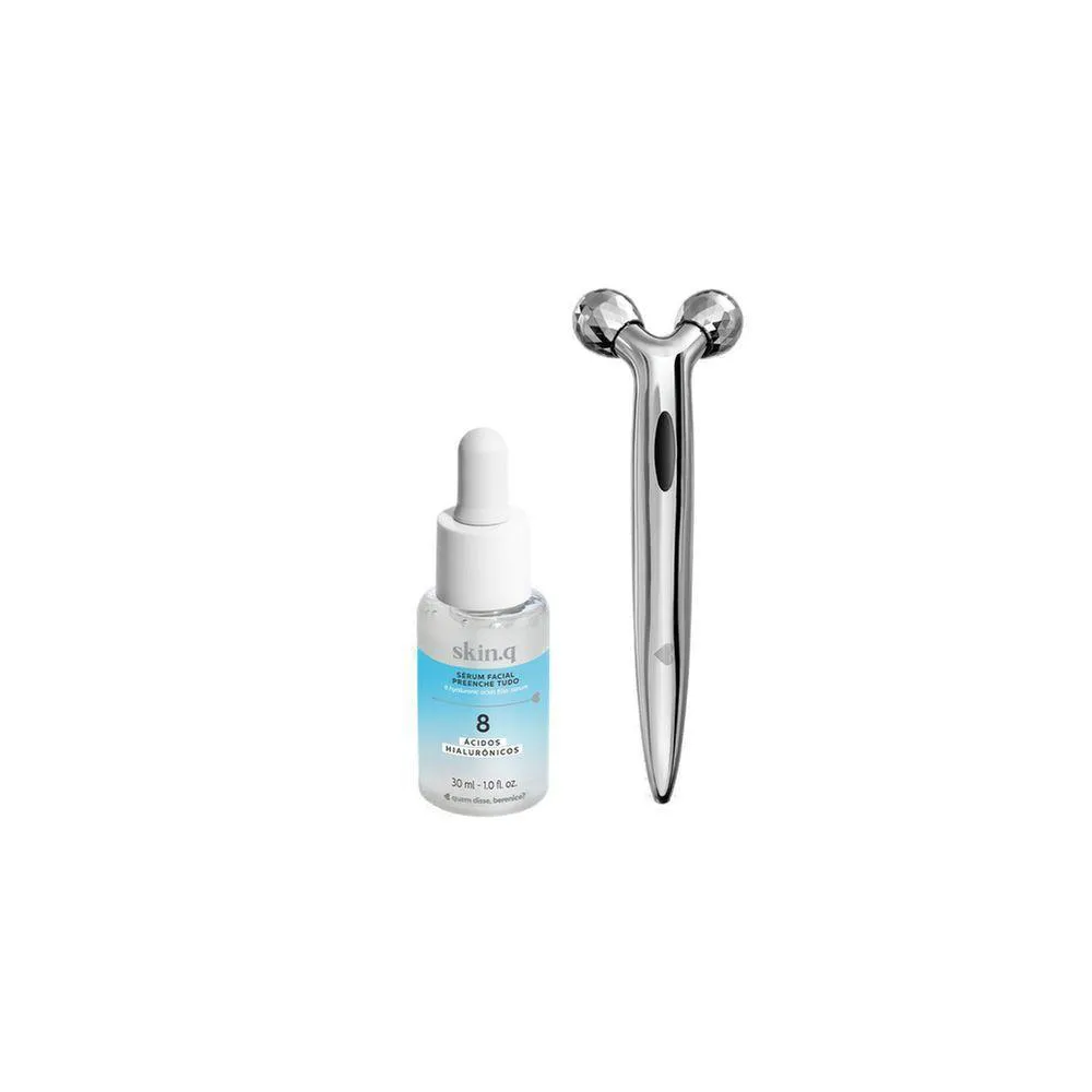COMBO SKINCARE: SéRUM FACIAL SKIN.Q 30ML + MASSAGEADOR FACIAL 3D
