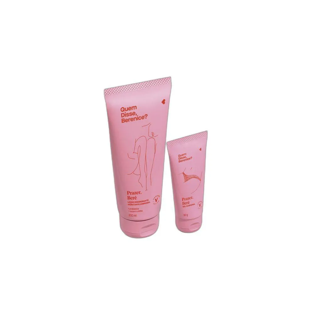 COMBO PRAZER, BERê: LOçãO CORPORAL 200ML + GEL CORPORAL 30G