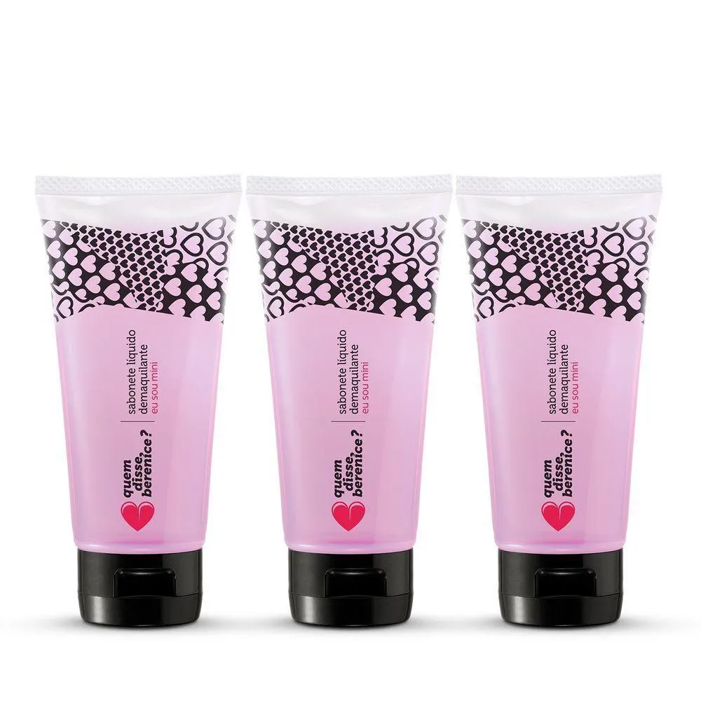 COMBO MINI SABONETE DEMAQUILANTE 3X30ML