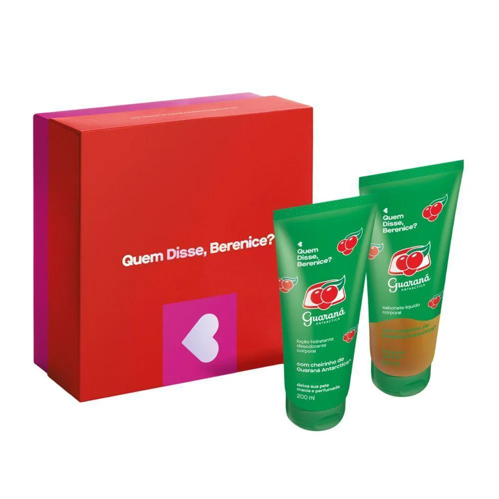 COMBO QDB GUARANá ANTARCTICA: SABONETE LíQUIDO CORPORAL 200ML + LOçãO CORPORAL 200ML