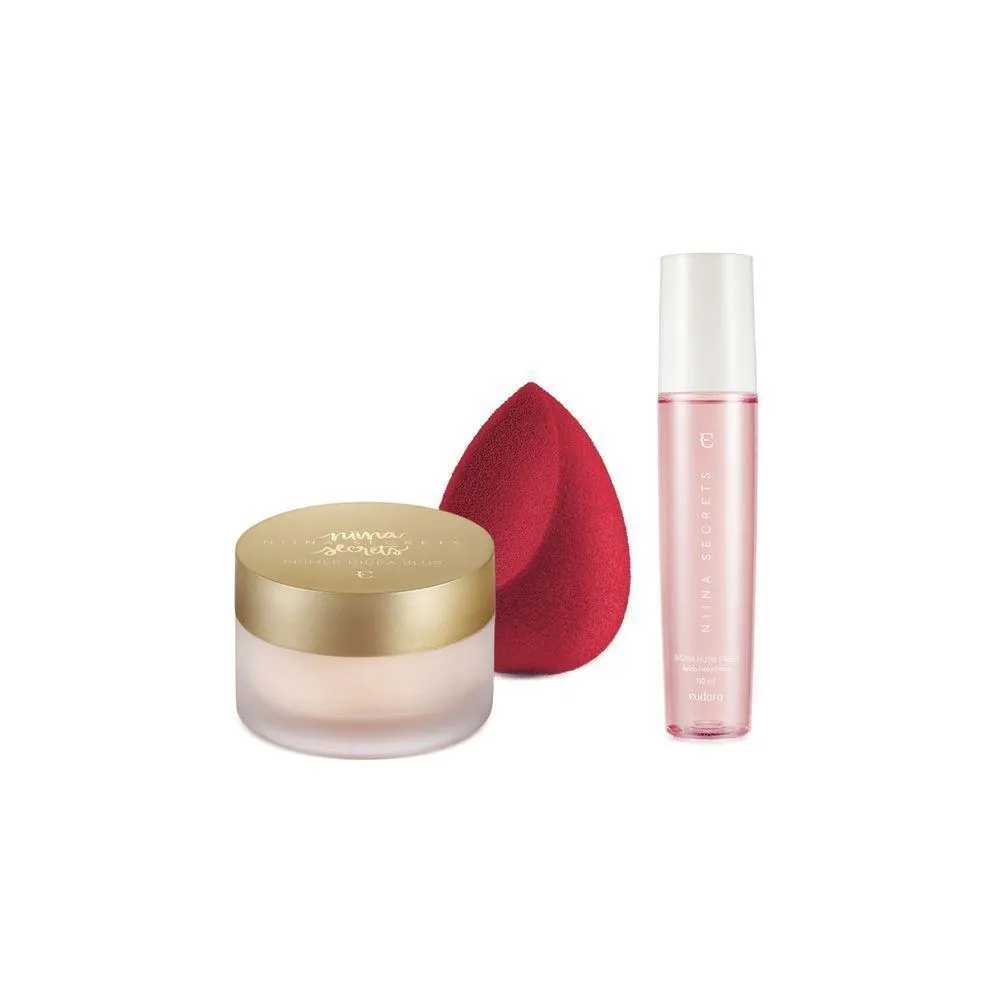 EUDORA KIT NIINA BRUMA + ESPONJA + PRIMER