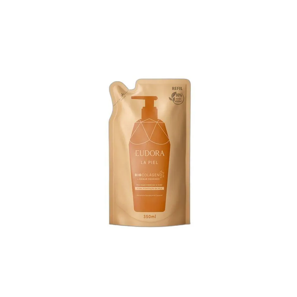 EUDORA LA PIEL MBAR DOURADO REFIL HIDRATANTE CORPORAL 350ML