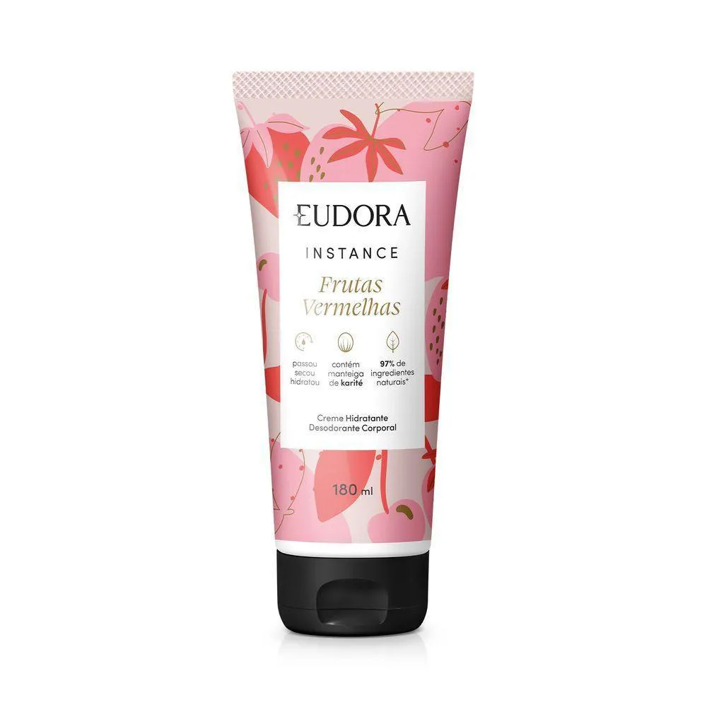 CREME HIDRATANTE DESODORANTE CORPORAL INSTANCE FRUTAS VERMELHAS 180ML