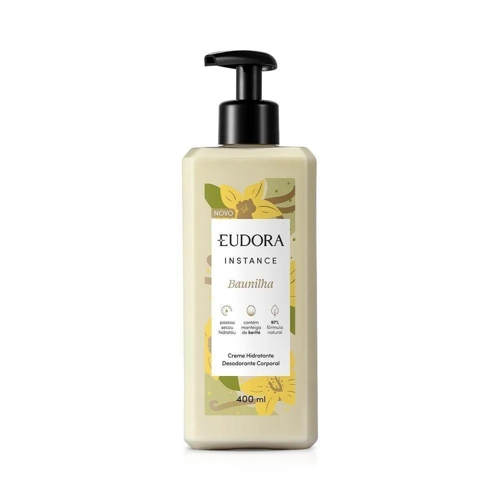 CREME HIDRATANTE DESODORANTE CORPORAL INSTANCE BAUNILHA 400ML
