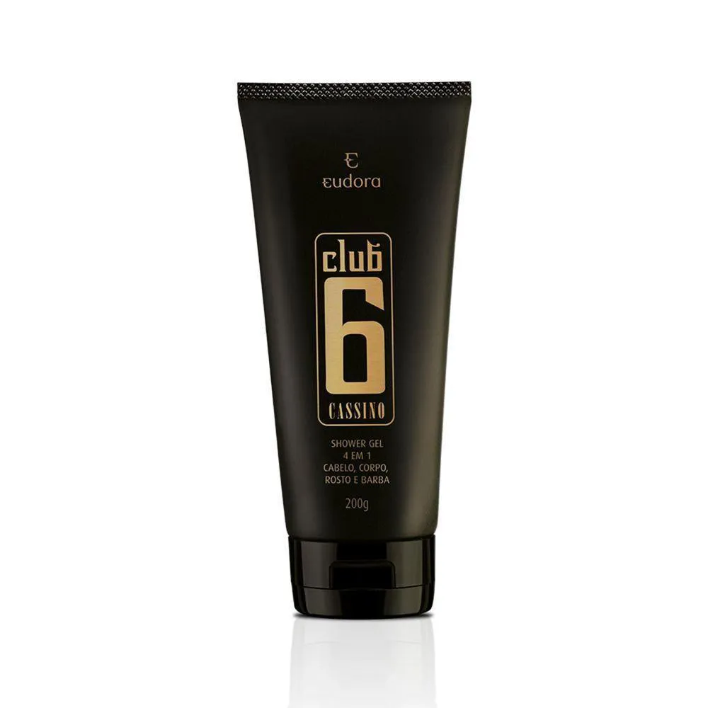 EUDORA CLUB 6 CASSINO SHOWER GEL 4 EM 1 200ML