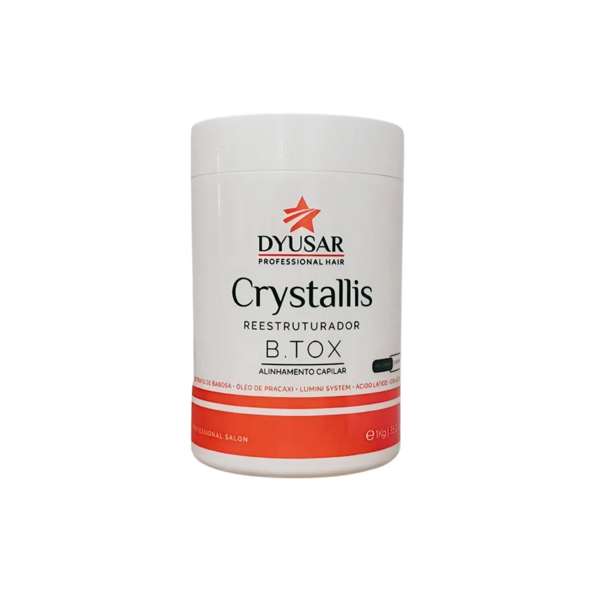 MáSCARA REDUTORA DE VOLUME CRYSTALLIS DYUSAR COSMéTICOS 1KG