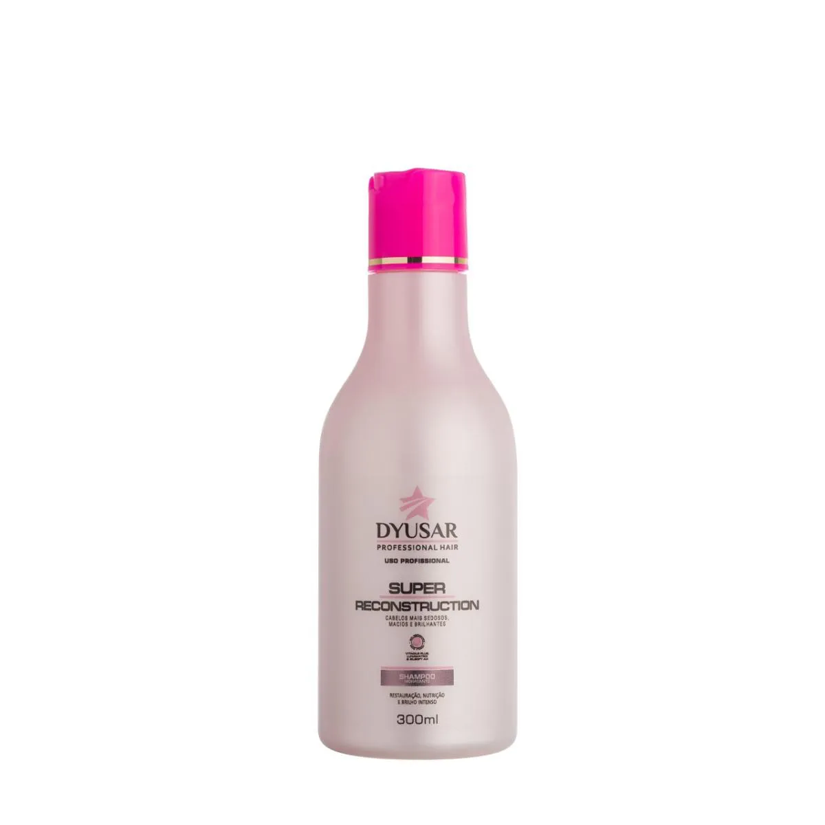 SHAMPOO DE RECONSTRUçãO SUPER DYUSAR COSMéTICOS 300ML