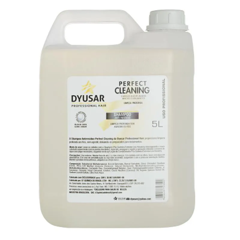 Shampoo Dyusar Perfect Cleaning Antiresíduo 5L