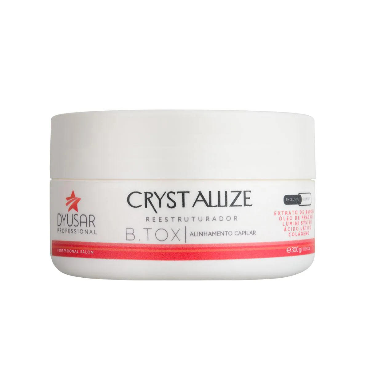MáSCARA REDUTORA DE VOLUME CRYSTALLIS DYUSAR COSMéTICOS 300G