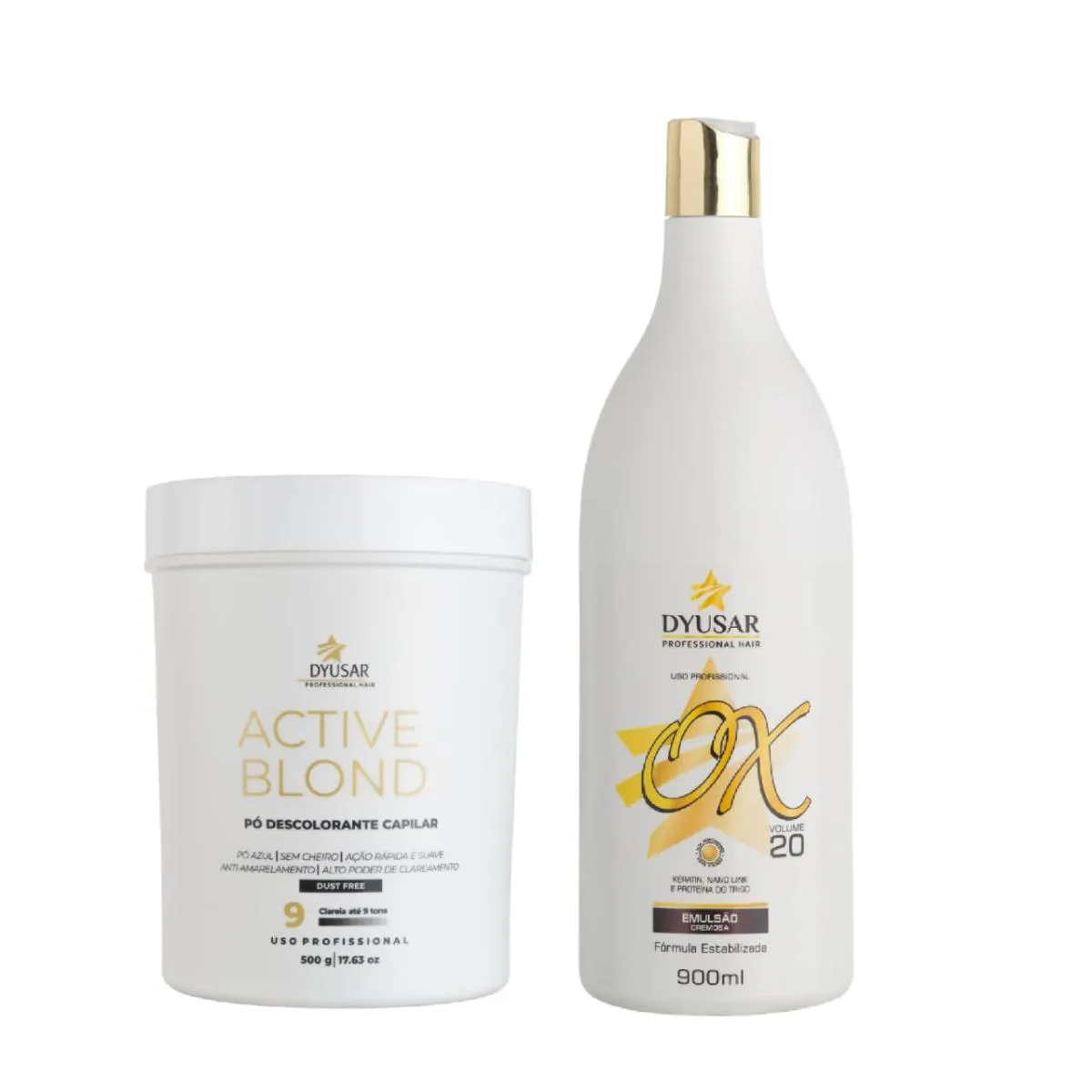KIT Pó ACTIVE BLOND+ OX 20 VOLUMES DYUSAR