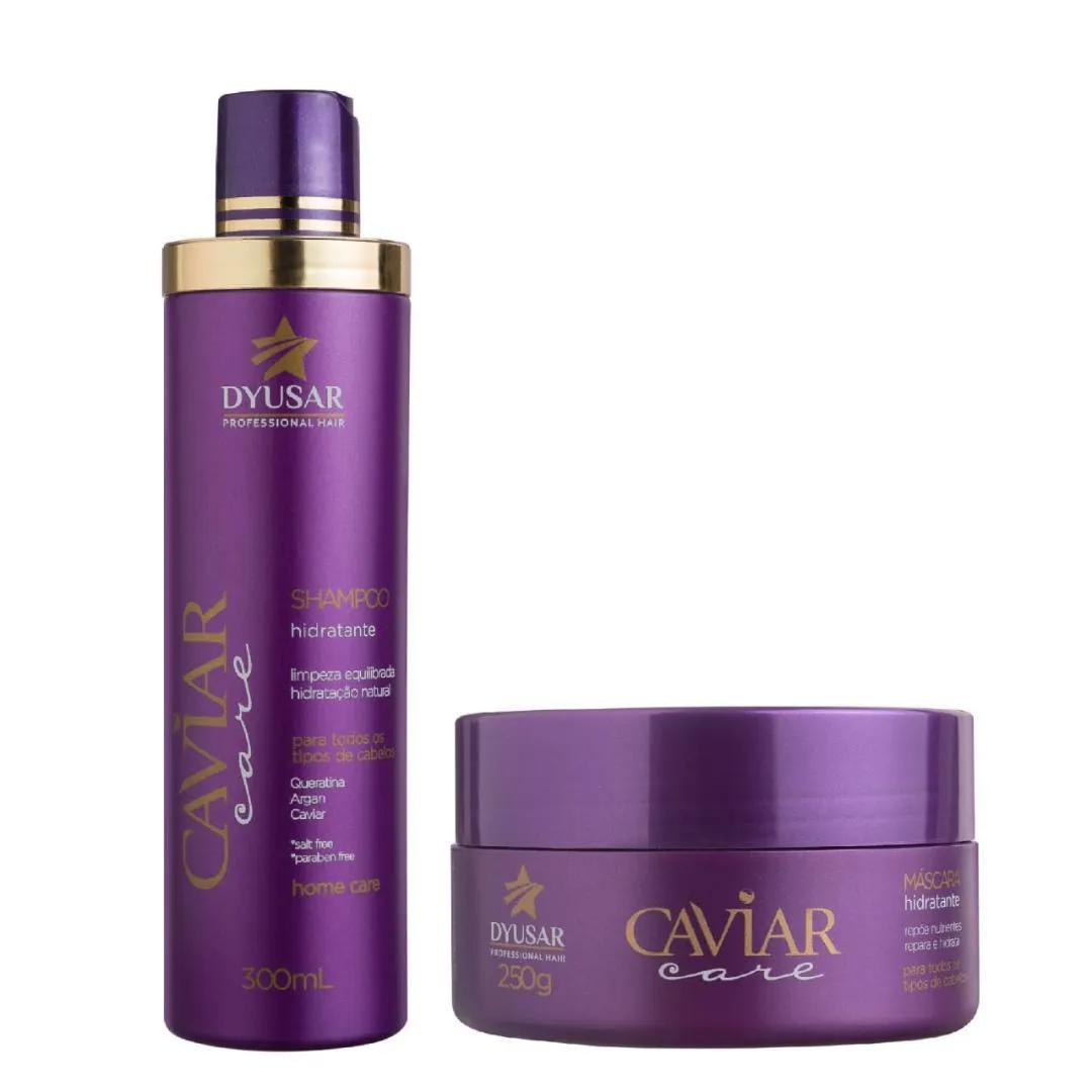 SHAMPOO E MáSCARA  DE CAVIAR DYUSAR  300 G