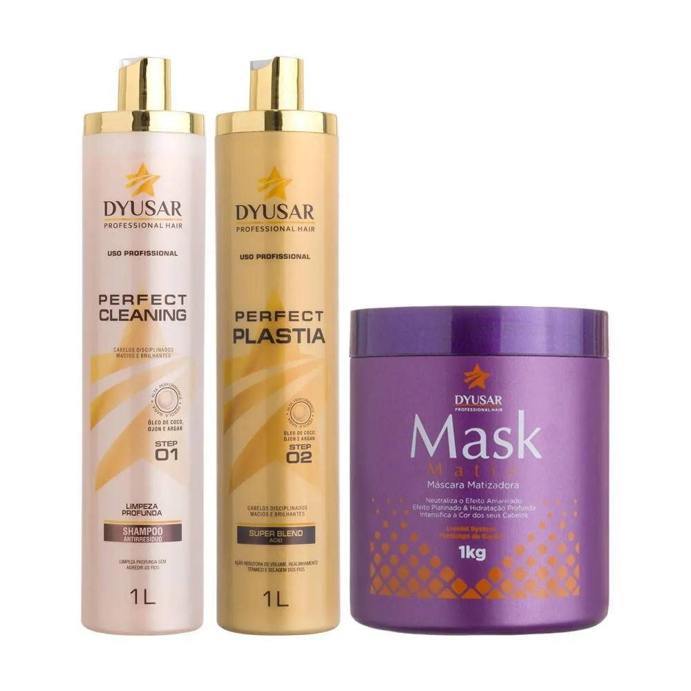 KIT PERFECT PLASTIA 1L + MáSCARA MATIZADORA 1KG DYUSAR