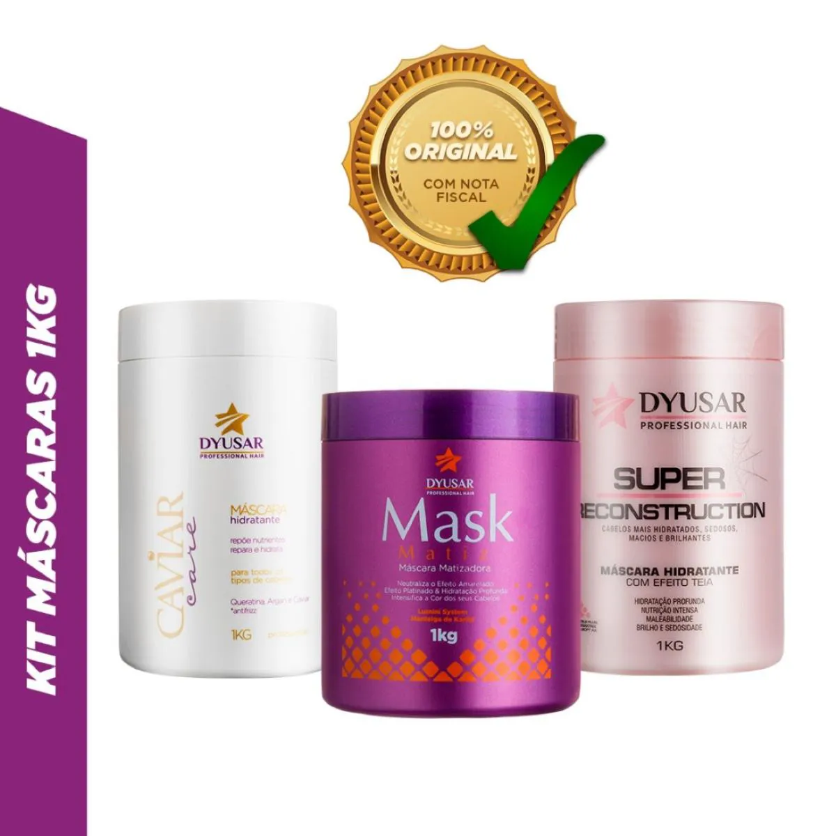 KIT CRONOGRAMA CAPILAR BLOND PARA LOIROS  DYUSAR COSMéTICOS