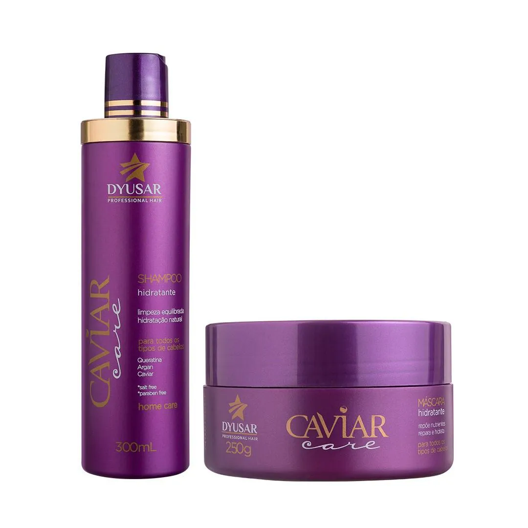 KIT NUTRIçãO CAVIAR SHAMPOO + MáSCARA HIDRATANTE DYUSAR