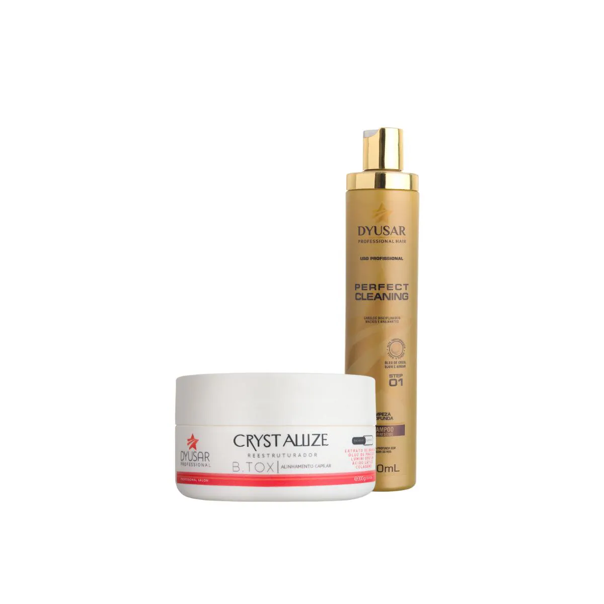 MáSCARA REDUTORA DE VOLUME 300G E ANTI RESíDUO 500ML DYUSAR