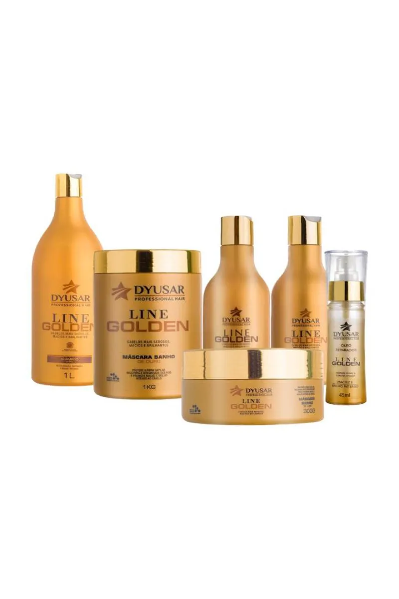 KIT DE HIDRATAçãO E FINALIZAçãO OURO DYUSAR COSMéTICOS