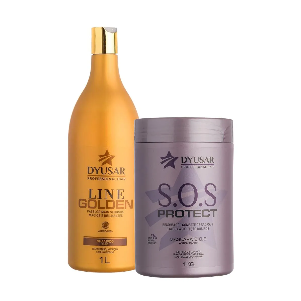 KIT COM SHAMPOO HIDRATANTE E MáSCARA CAPILAR ANTI OXIDANTE