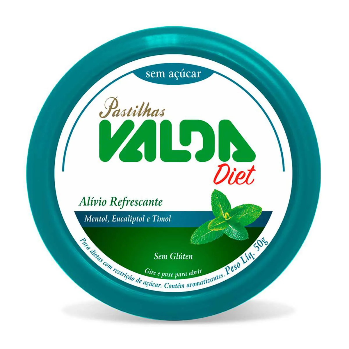 Pastilha Valda Diet Lata 50g