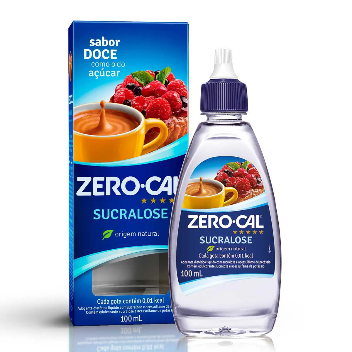 Adoçante em Pó Zero-Cal Sucralose com 50 sachês de 600mg cada | Droga Raia