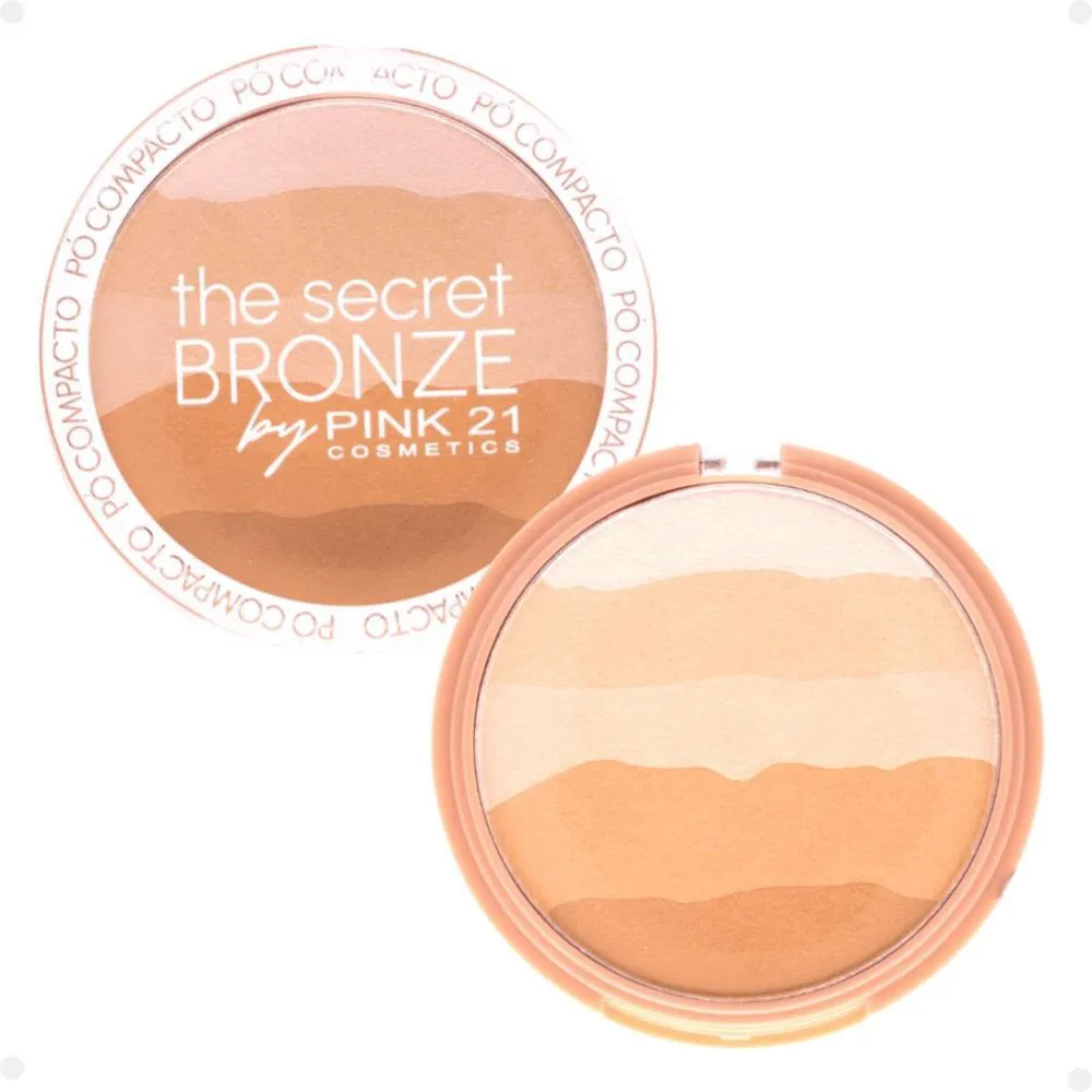Pó COMPACTO PINK 21 THE SECRET BRONZE 01