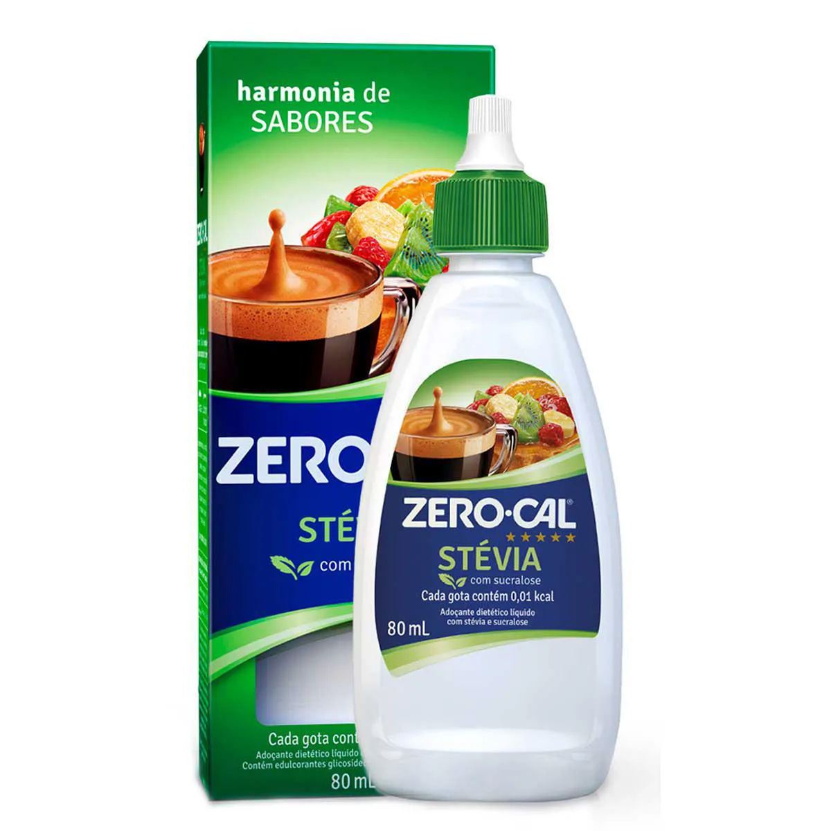 Adoçante Líquido Zero-Cal Stévia 80ml