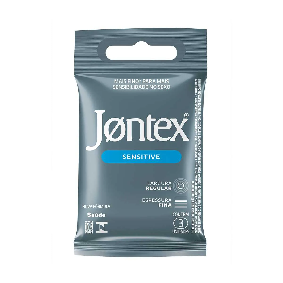 Preservativo Jontex Sensitive 3 Unidades | Droga Raia