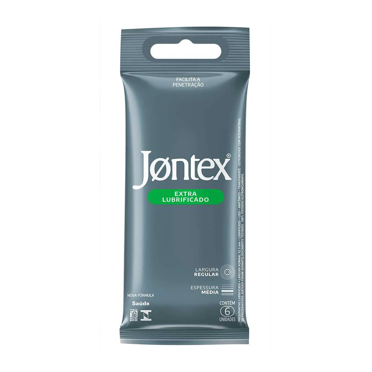 Camisinha Jontex Confort Plus Extra Lubrificado 6 unidades