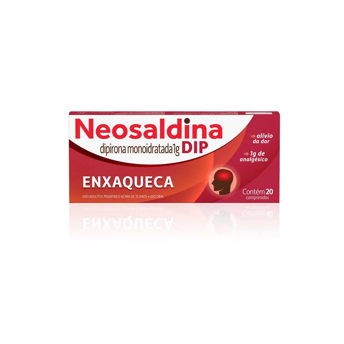 Neosaldina Dip Dipirona Monoidratada 1g 20 comprimidos