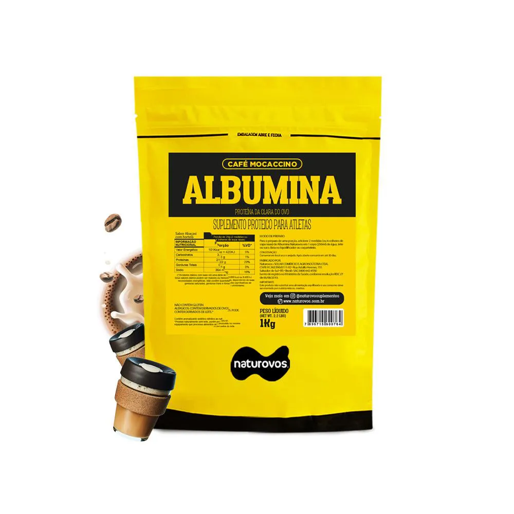ALBUMINA (1KG) CAFé MOCACCINO NATUROVOS