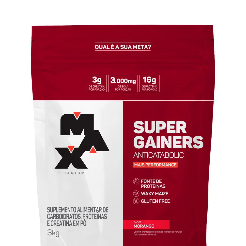 SUPER GAINERS (3KG) MORANGO MAX TITANIUM