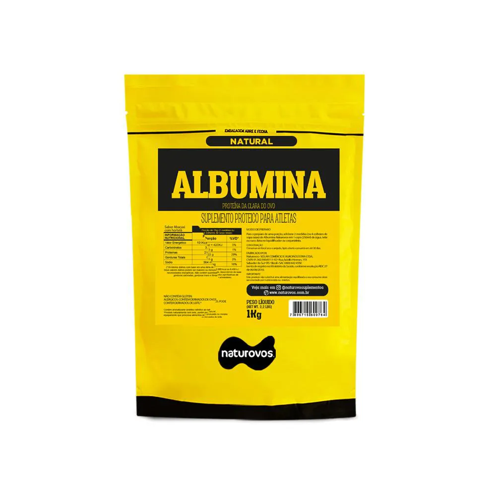 ALBUMINA (1KG) NATURAL NATUROVOS