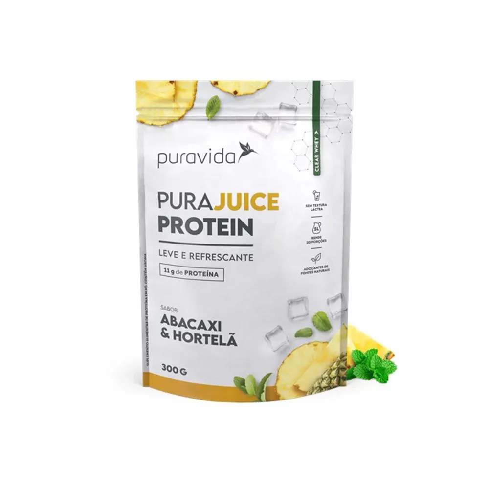 PURAJUICE PROTEIN (300G) ABACAXI C/ HORTELã PURAVIDA