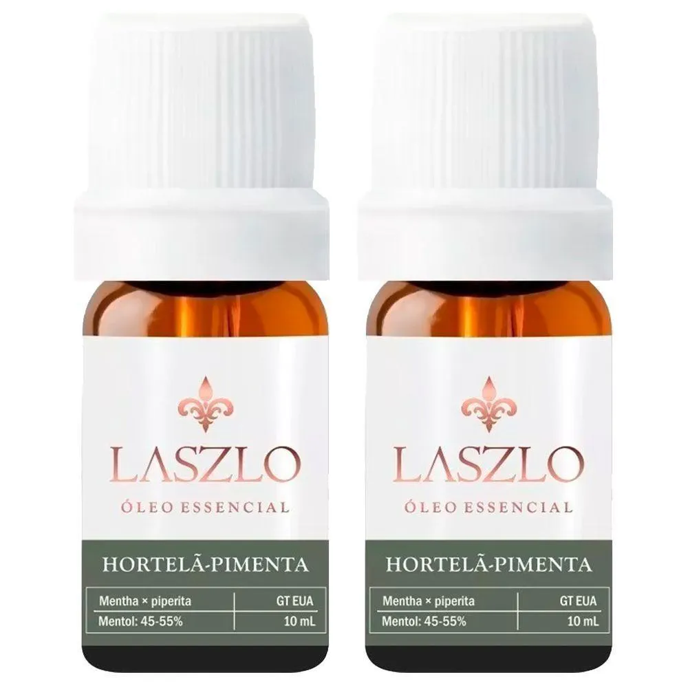 KIT 2X ÓLEO ESSENCIAL HORTELã-PIMENTA 10ML LASZLO