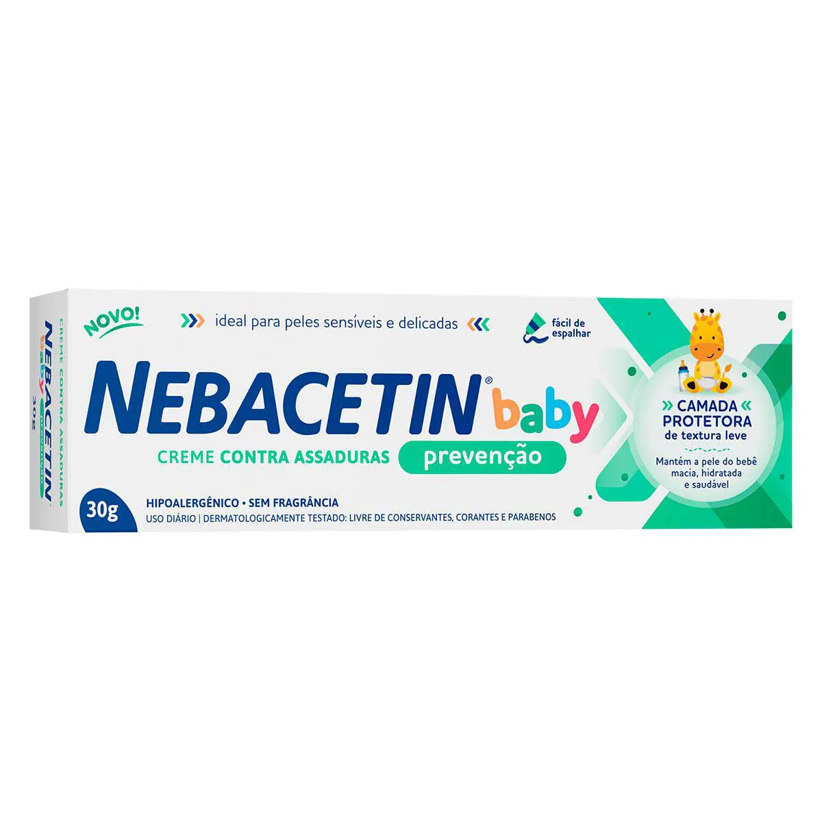 Creme para Assaduras Nebacetin Baby Prevenção 30g