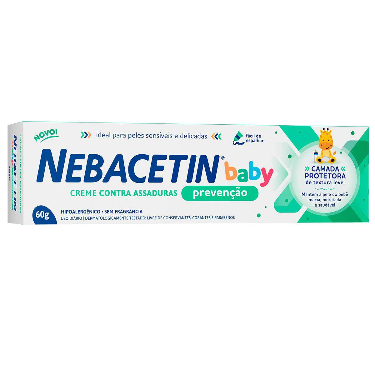 Creme para Assaduras Nebacetin Baby Prevenção 60g