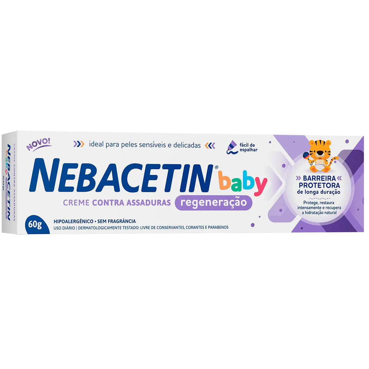 Creme para Assaduras Nebacetin Baby Regeneração 60g