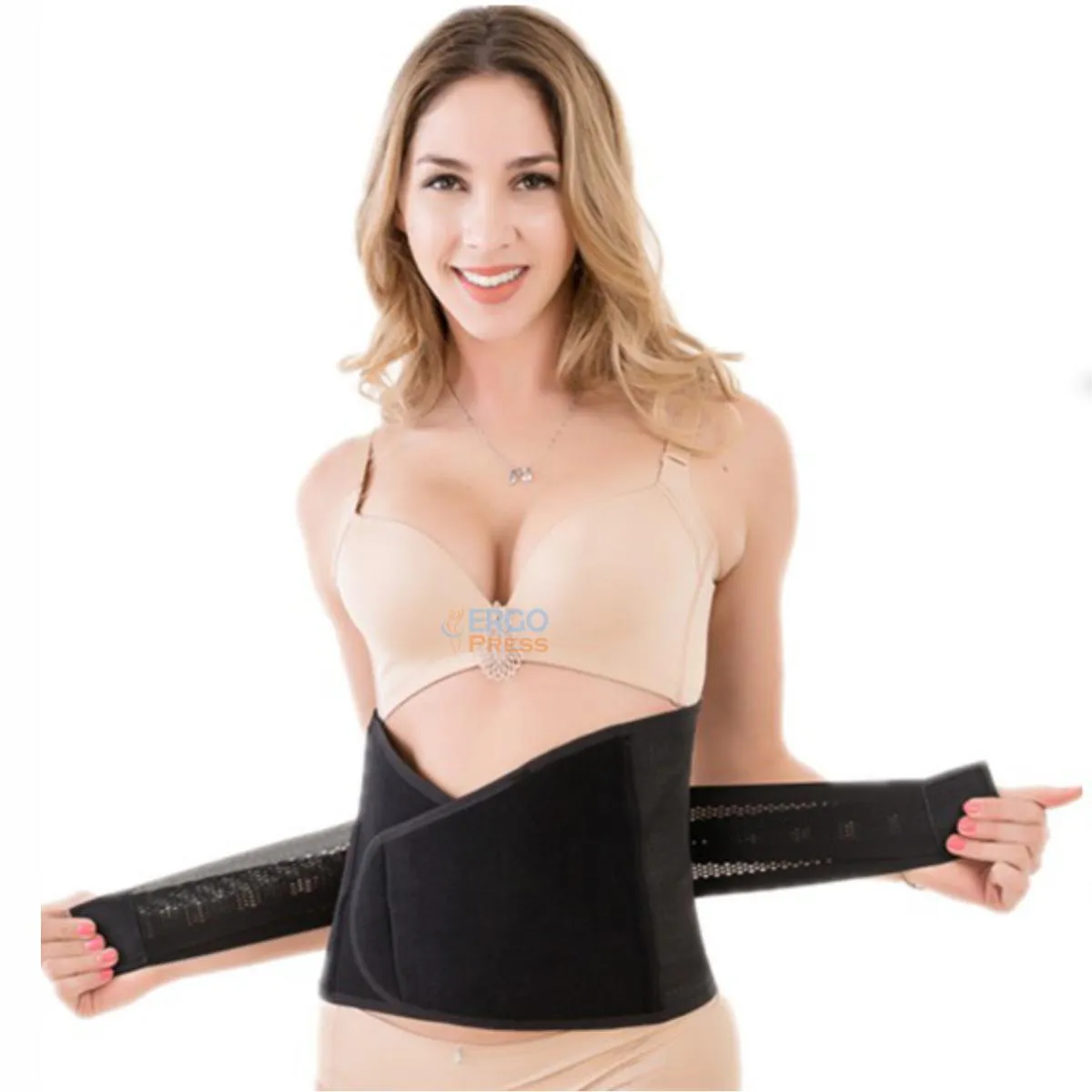 CINTA ERGO PRESS AJUSTáVEL COM VELCRO CONFORTáVEL PARA POSTURA ORIGINAL GG Preto
