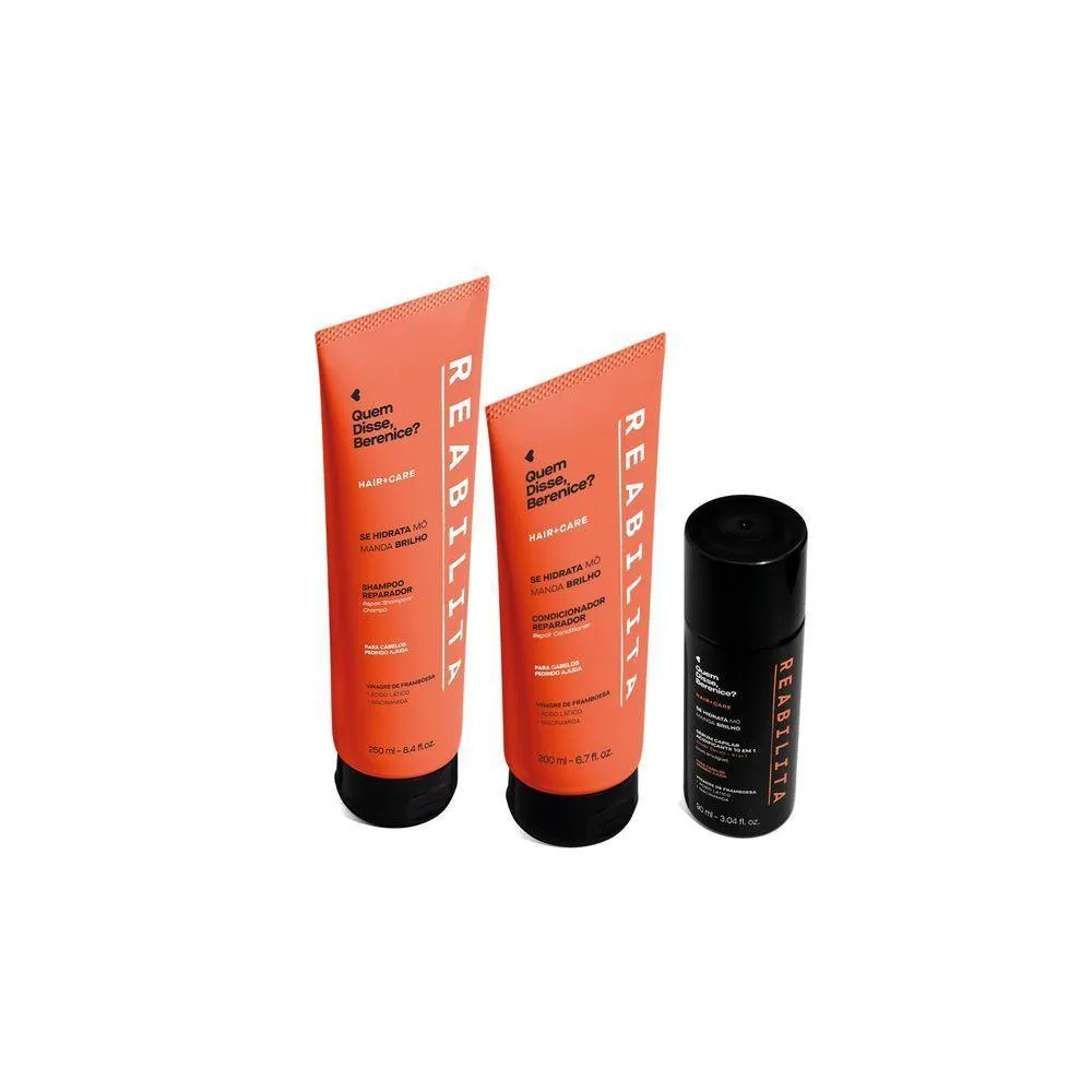 COMBO REABILITA: SHAMPOO 250ML + SéRUM CAPILAR ACIDIFICANTE 100ML + CONDICIONADOR 200ML