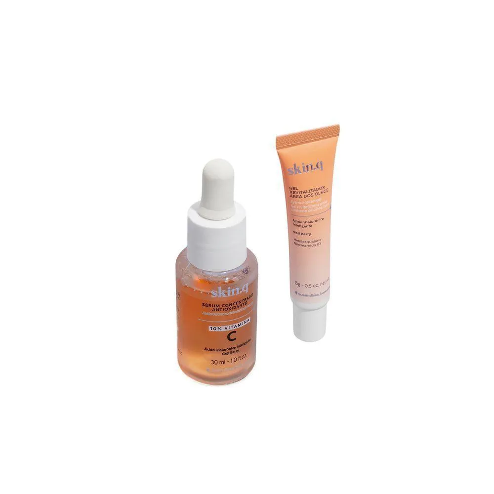 COMBO SKIN.Q: GEL REVITALIZADOR PARA OLHOS 15G + SéRUM CONCENTRADO 30ML