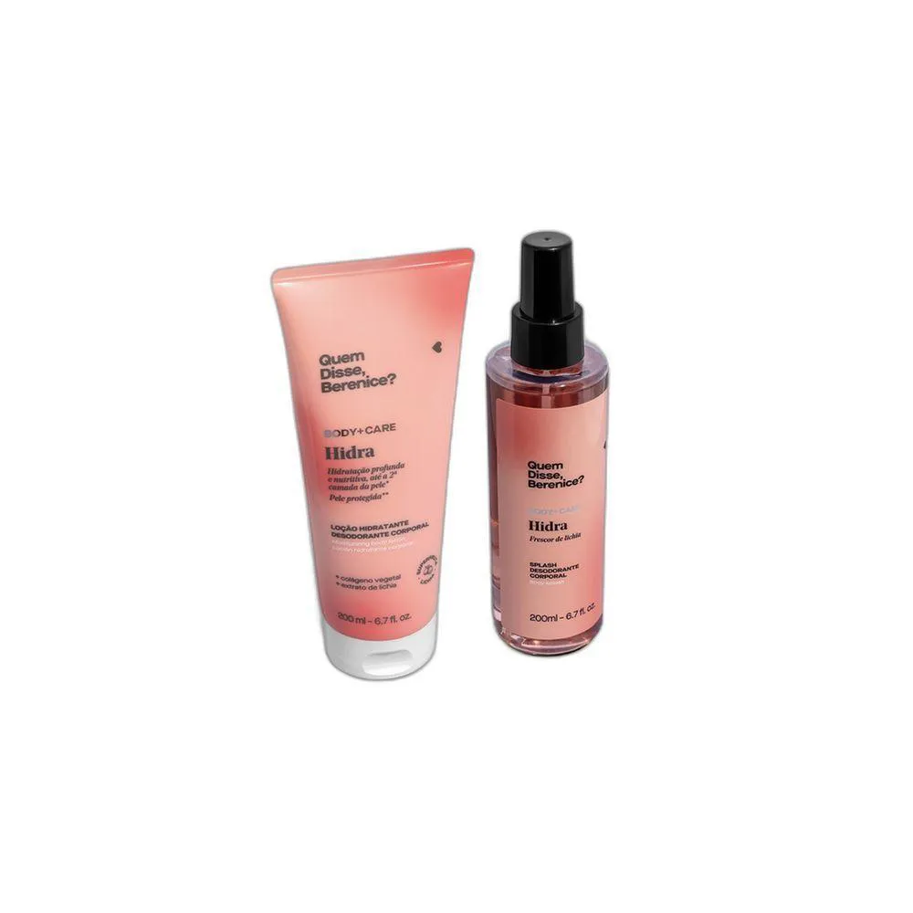 COMBO HIDRA LICHIA: LOçãO CORPORAL 200ML + SPLASH DESODORANTE 200ML